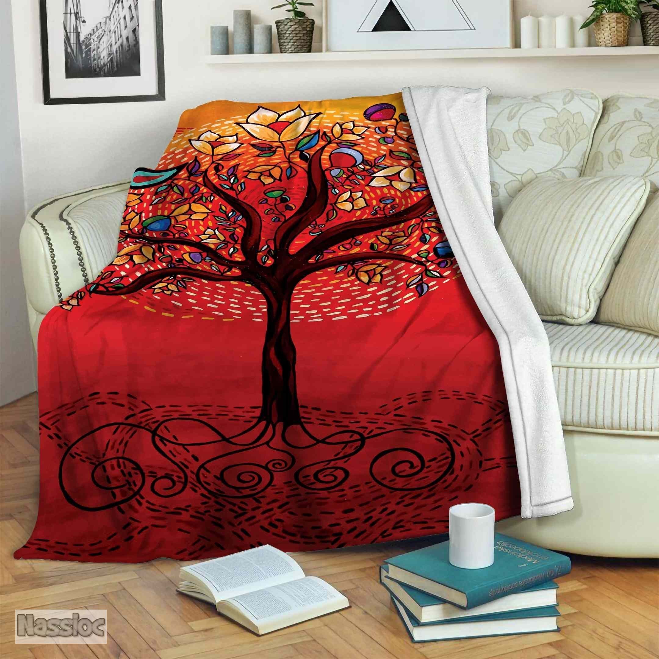 Tree Of Life Fleece Blanket