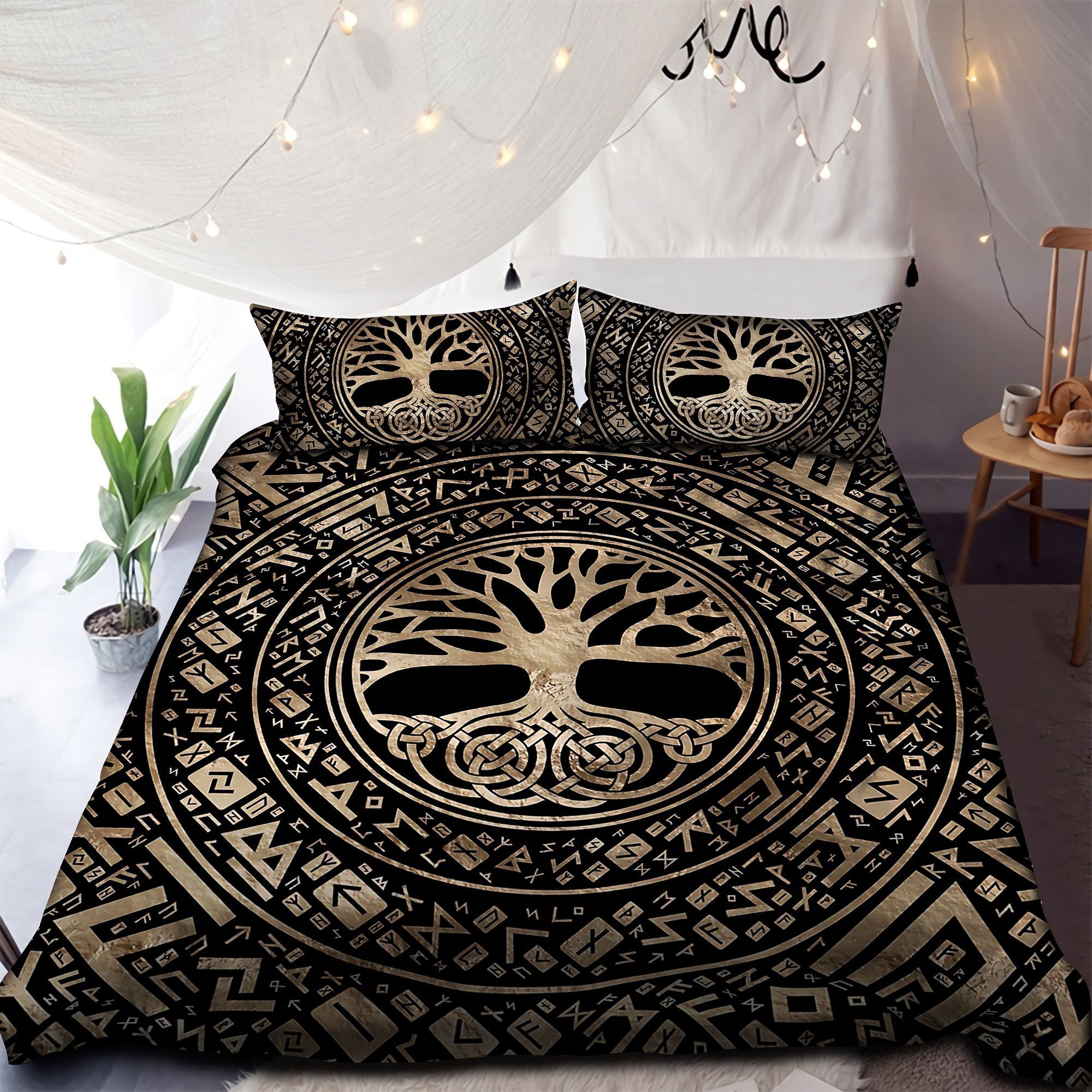 Tree Of Life Golden Bedding Set