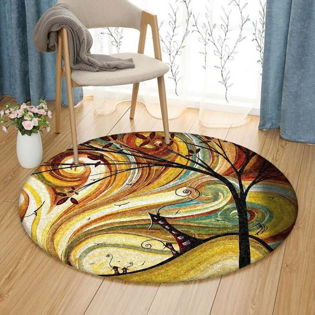 Tree Of Life House Round Carpet