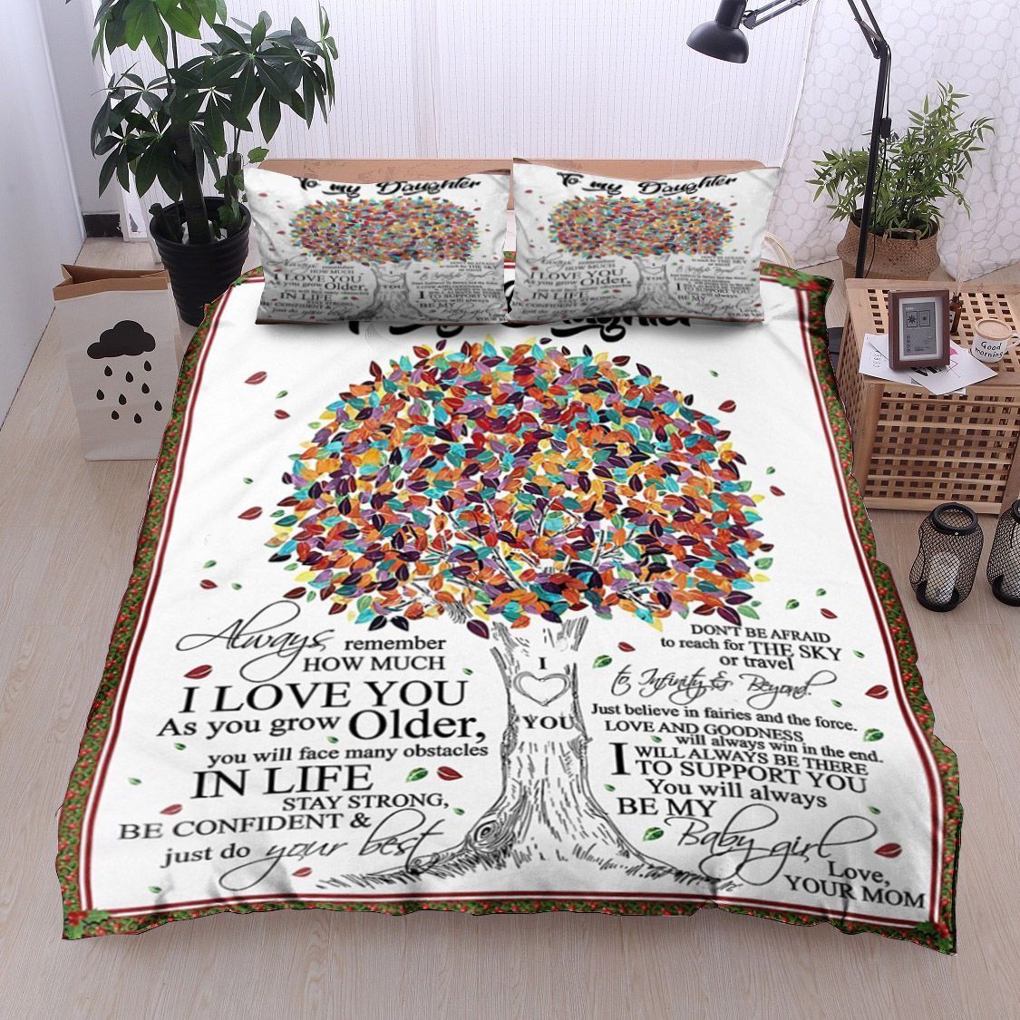 Tree Of Life Mom To Daughter Bedding Set
