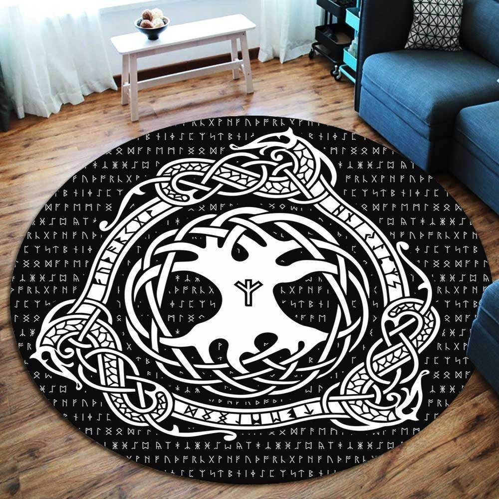 Tree Of Life Viking Round Carpet
