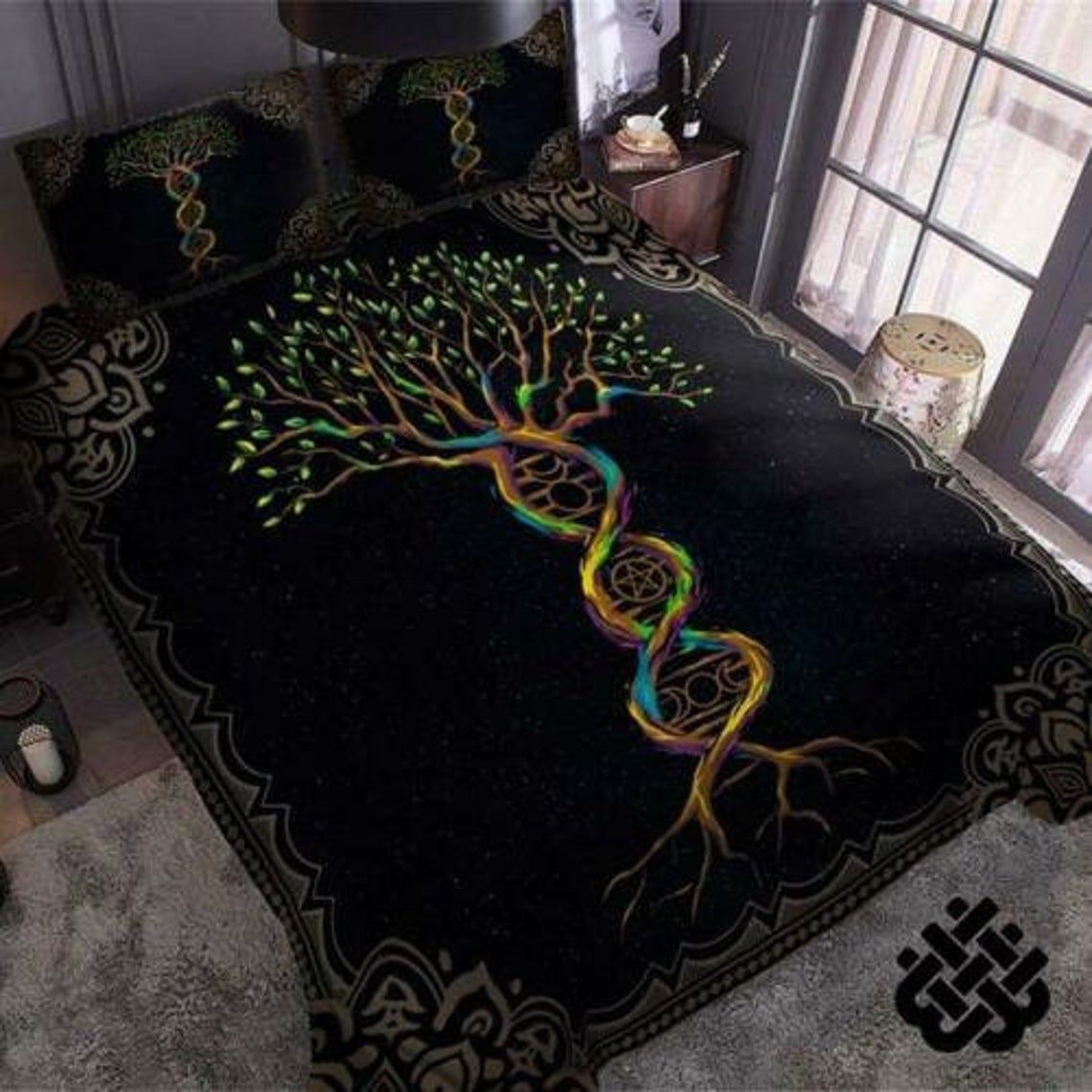 Tree Of Life Wiccan God Bedding Set