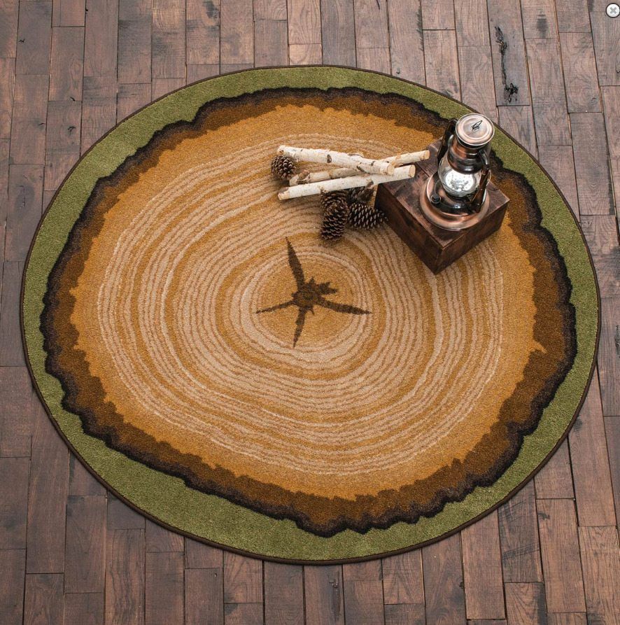 Tree Stump Round Carpet