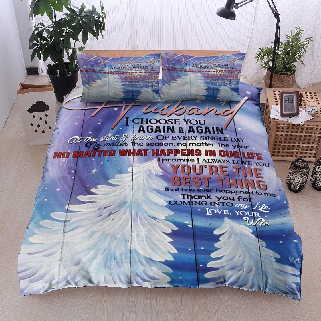 Tree To My Husband Bedding Set