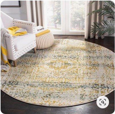 Trent Austin Design Mccranie Cotton Ivory Round Carpet