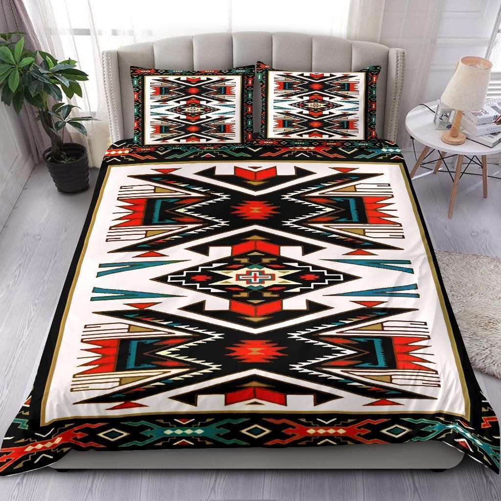 Tribal Color Pattern Native American Bedding Set