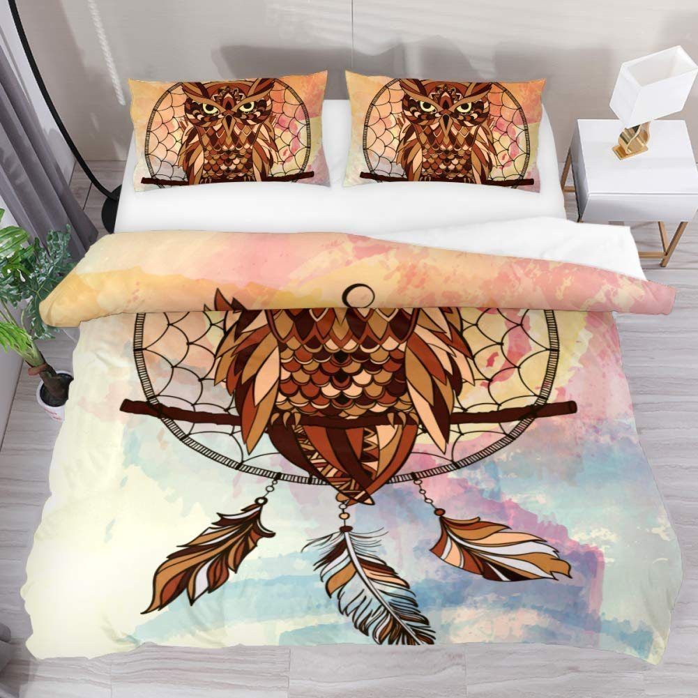Tribal Dreamcatcher Owl Bedding Set