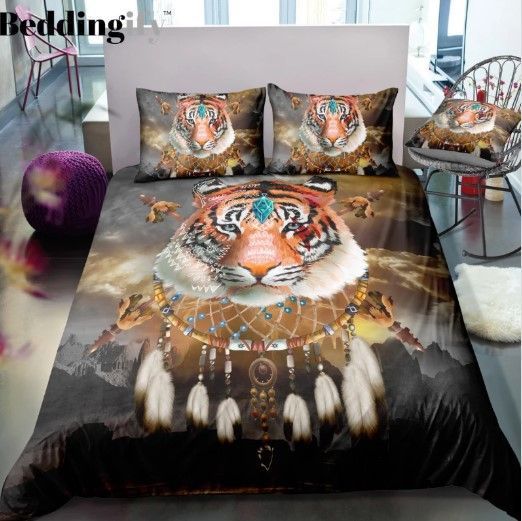 Tribal Dreamcatcher Tiger Bedding Set