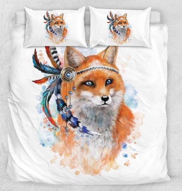 Tribal Fox Bedding Set