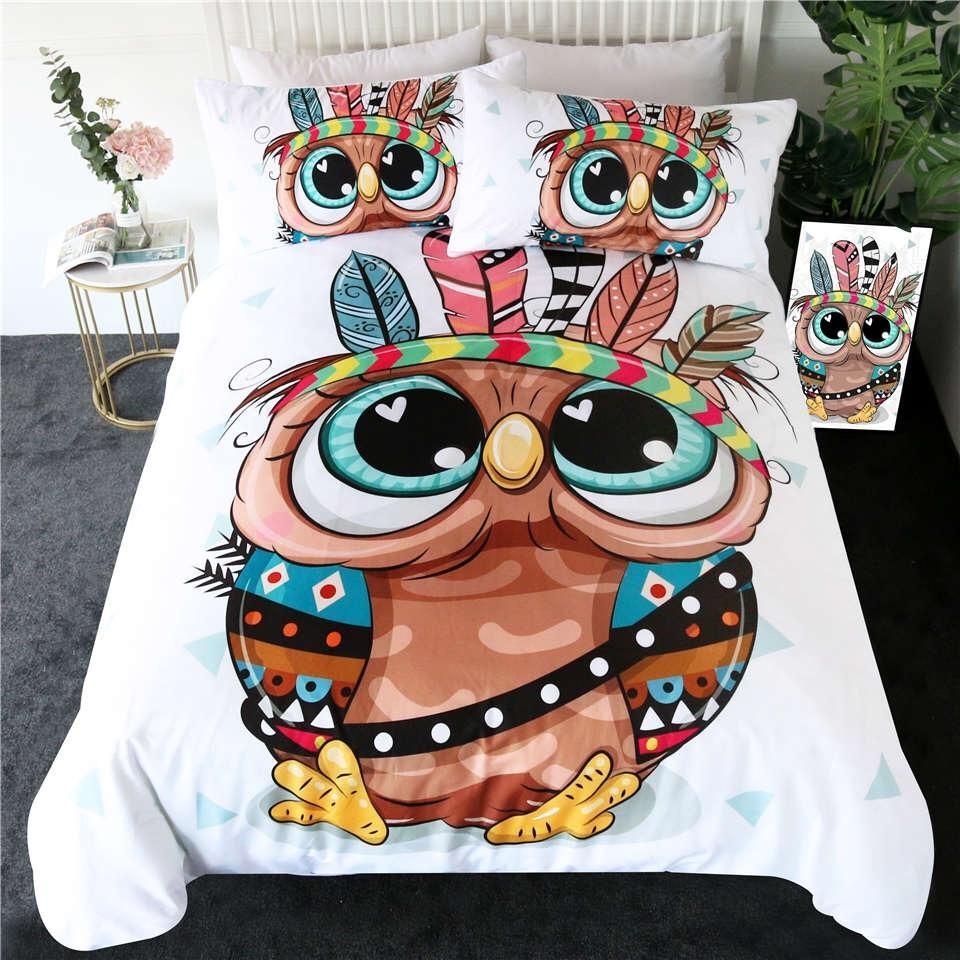 Tribal Owl Bedding Set