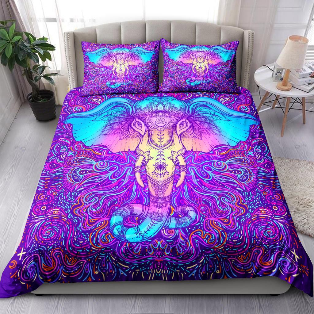 Tribal Style Elephant Bedding Set