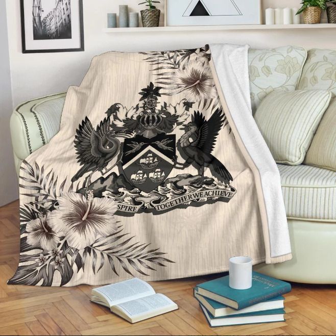 Trinidad And Tobago Sherpa Fleece Blanket