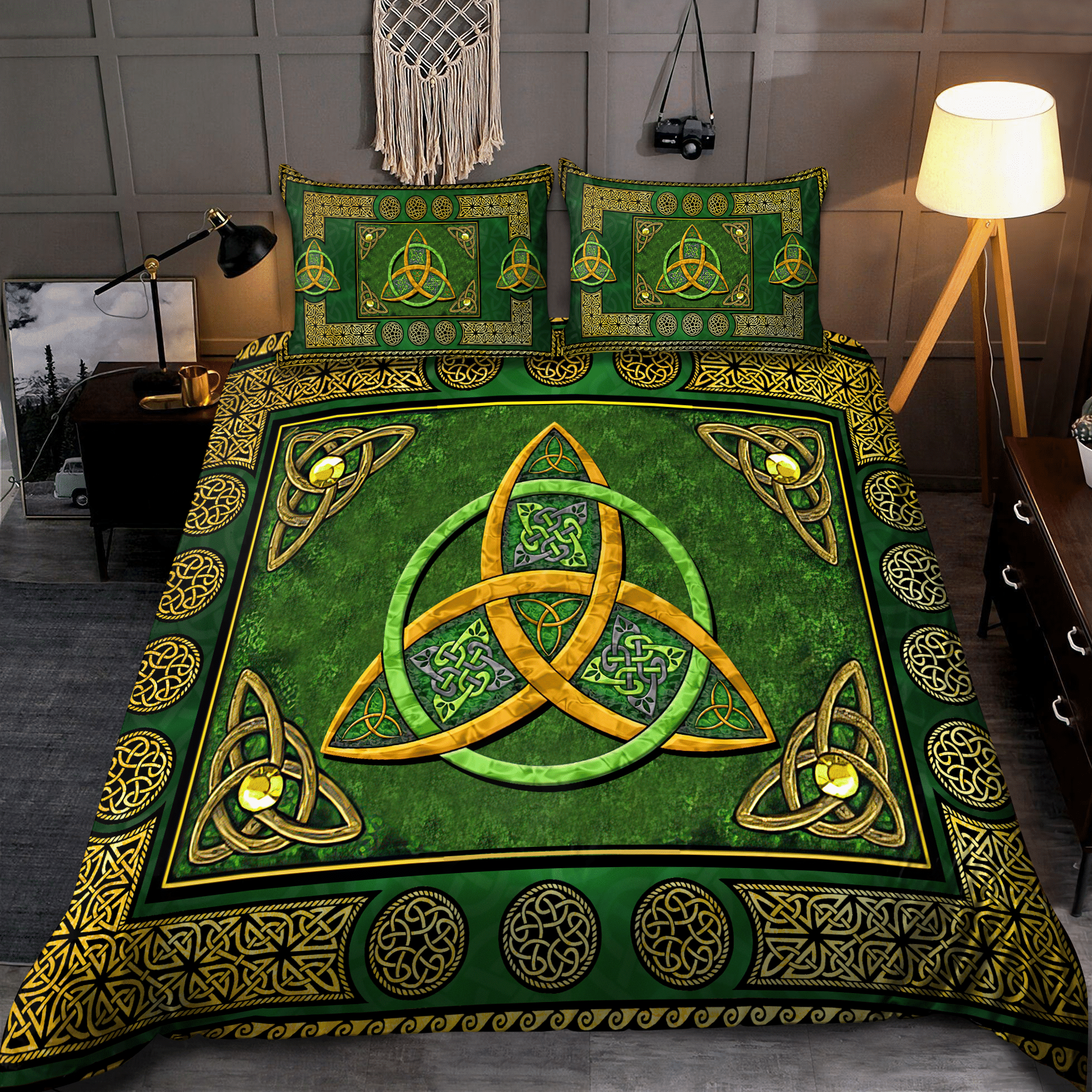 Trinity Knot Pattern St Patrick’s Day Bedding Set