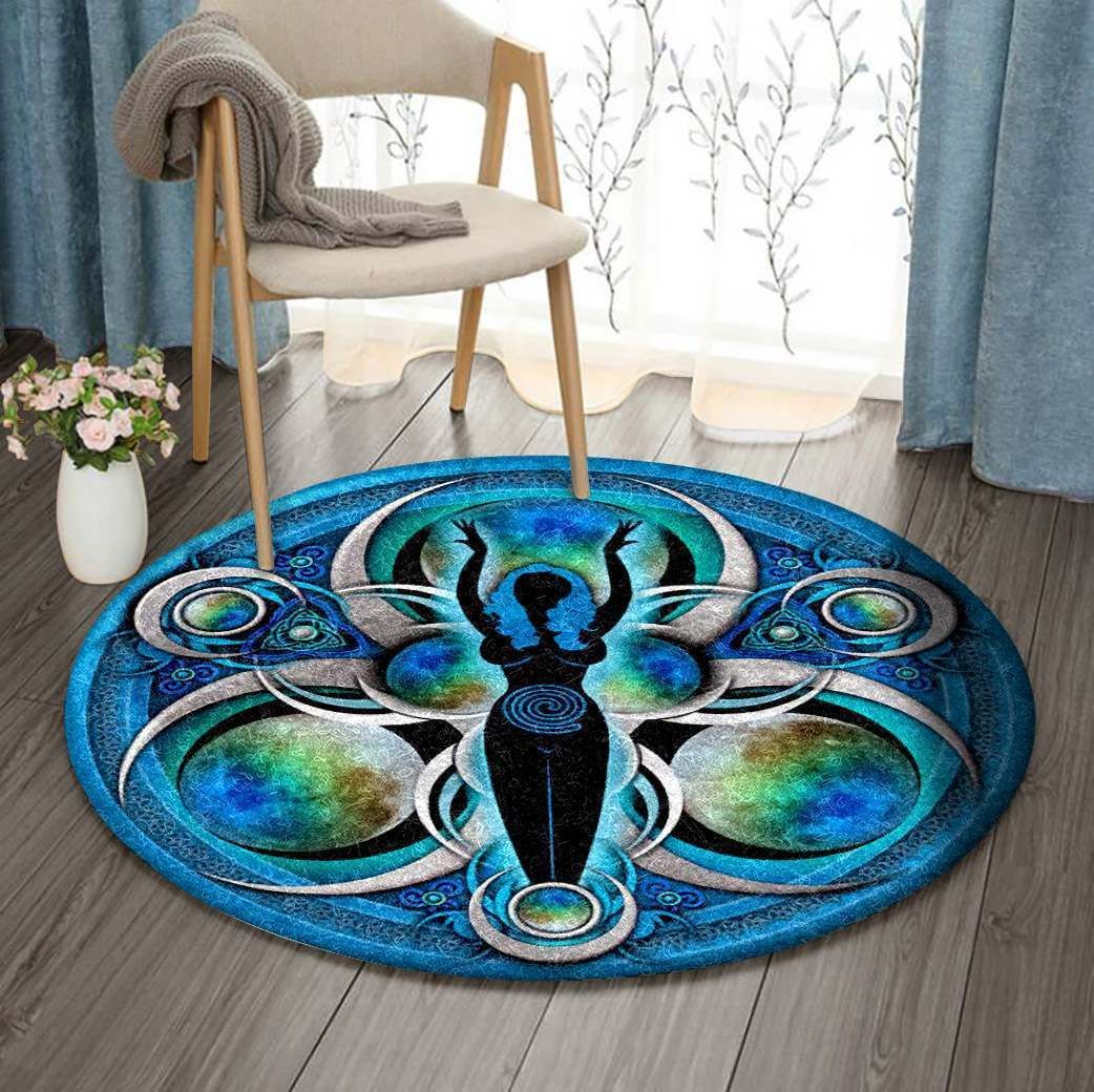 Triple Goddess Round Carpet