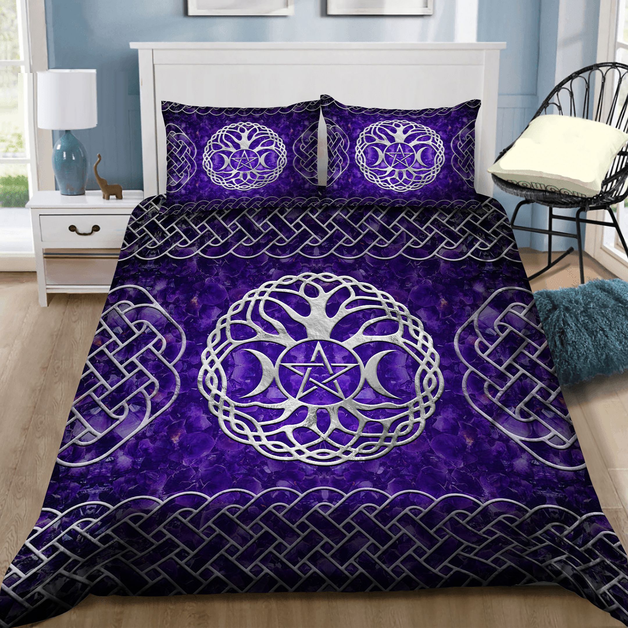 Triple Moon Tree Of Life Bedding Set