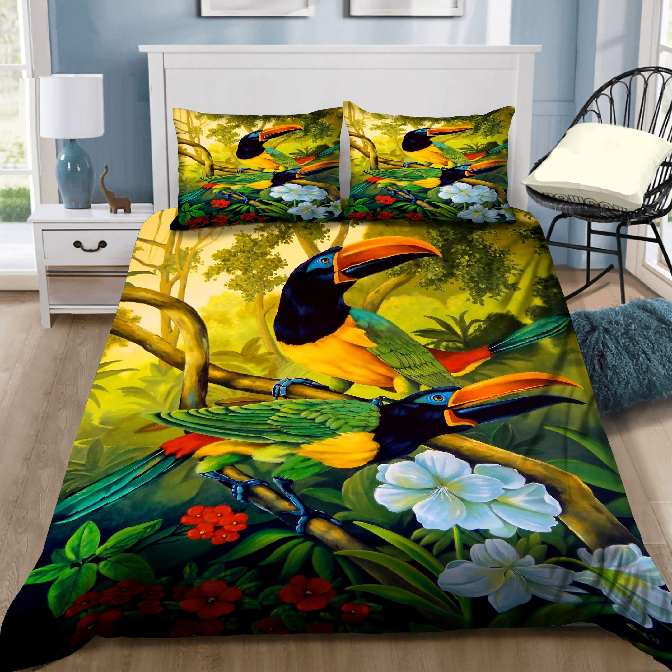 Tropical Birds Bedding Set