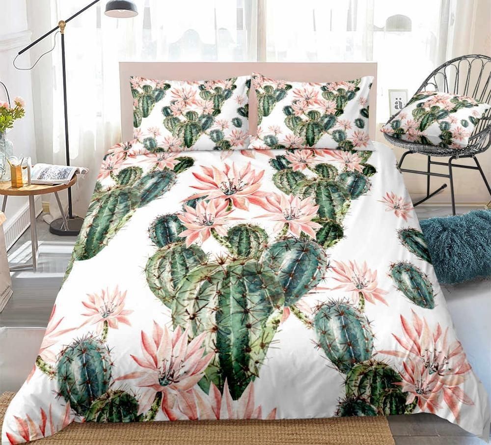 Tropical Cactus Flower Bedding Set