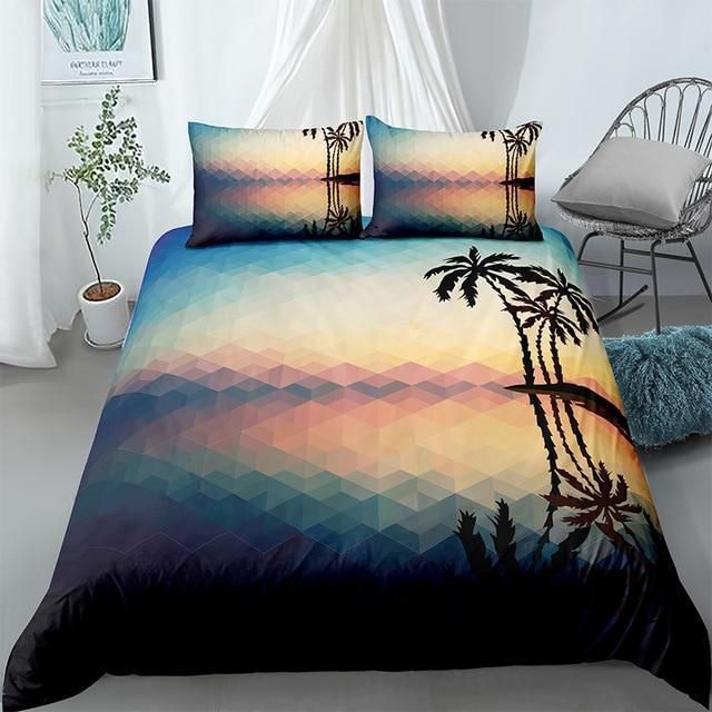Tropical Coconut Tree Bedding Set