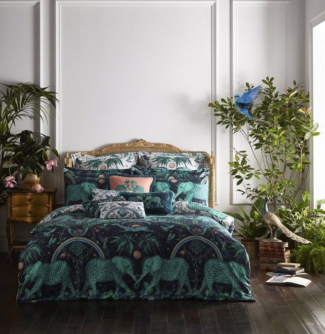 Tropical Elephant Bedding Set