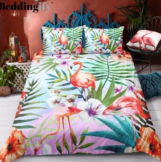 Tropical Flamingo Bedding Set