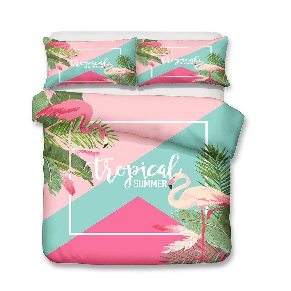Tropical Flamingo Bedding Set
