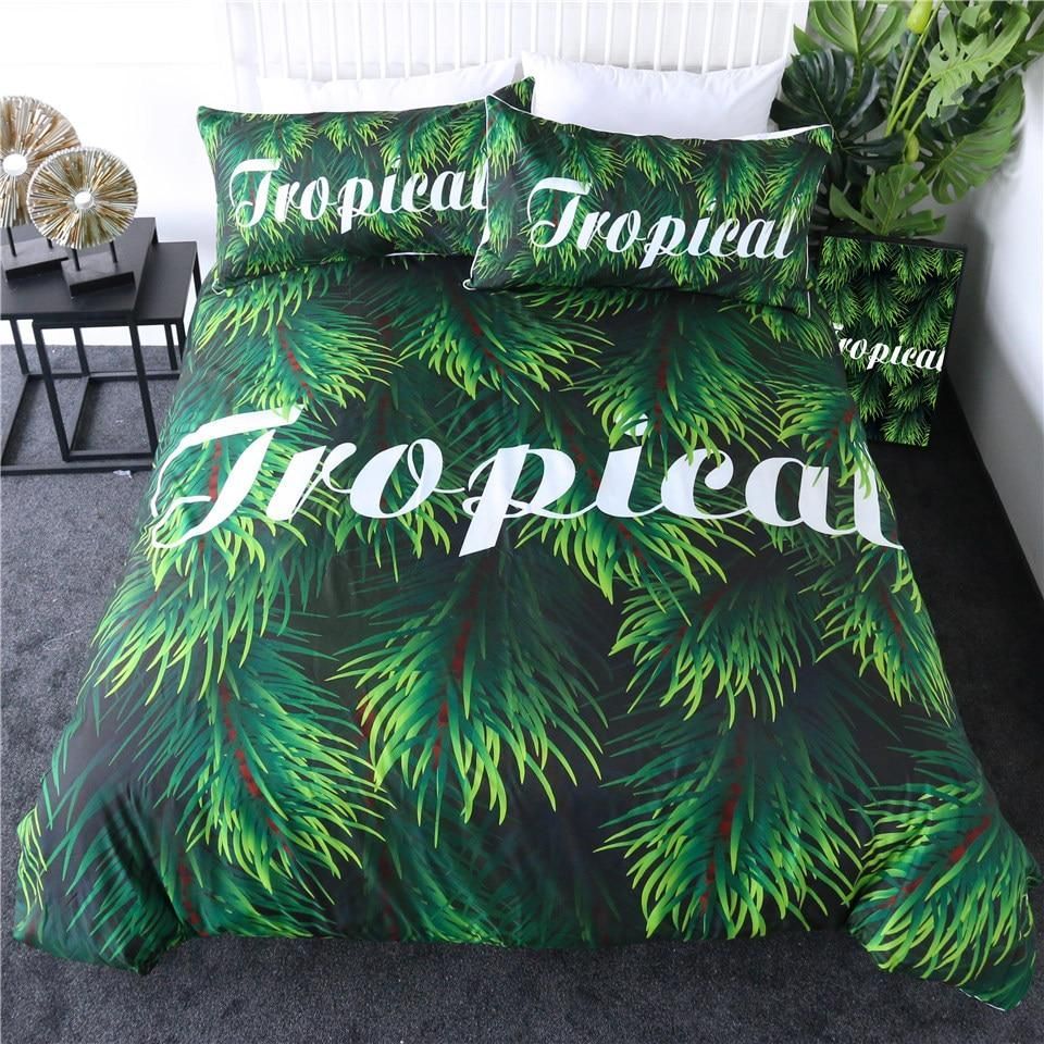 Tropical Forest Green Bedding Set