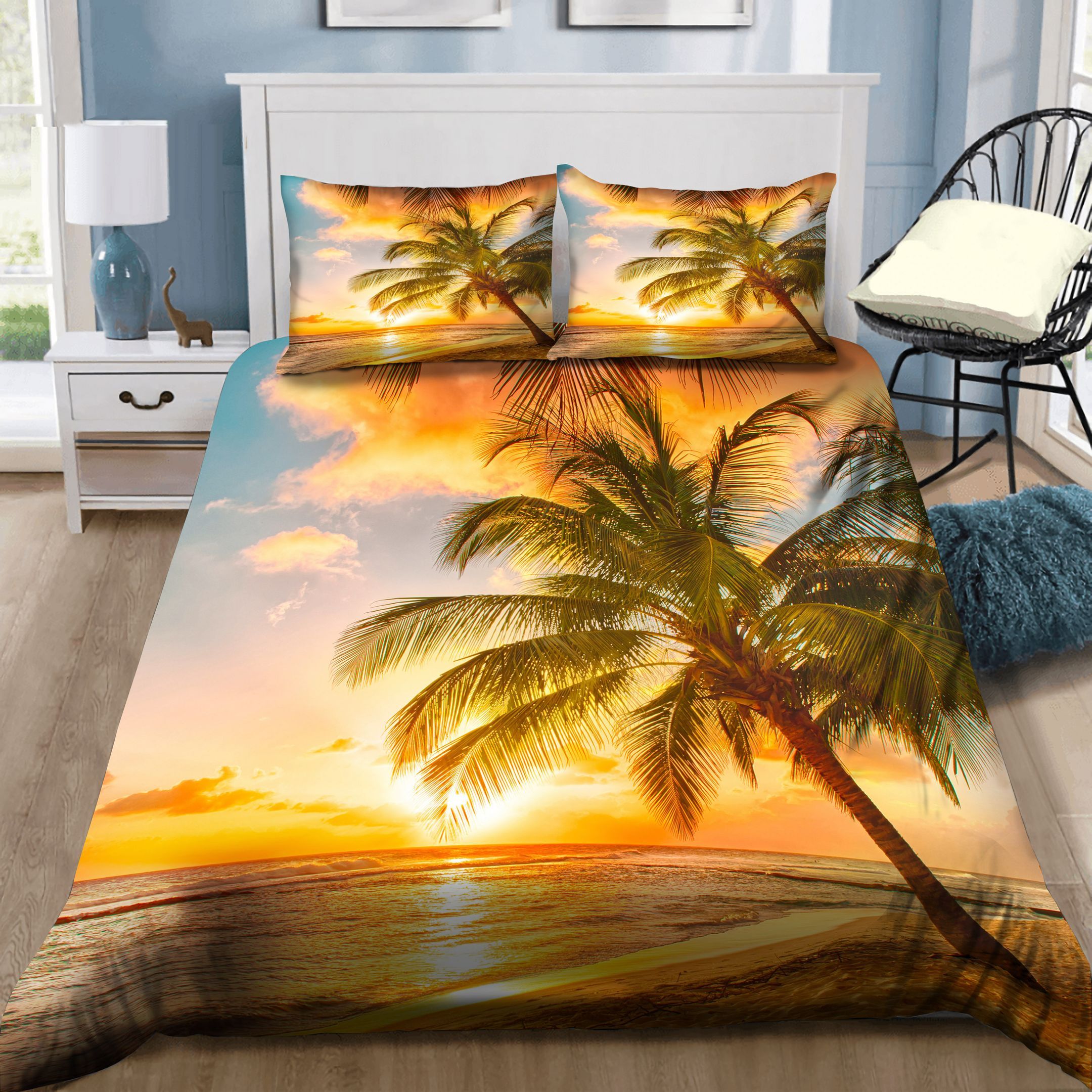 Tropical Paradise Beach Bedding Set