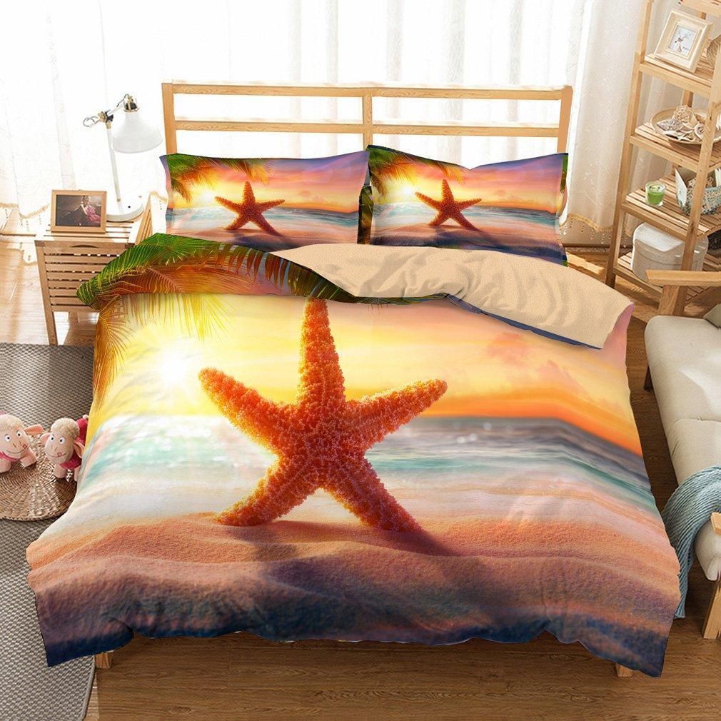 Tropical Sea Animal Starfish Bedding Set
