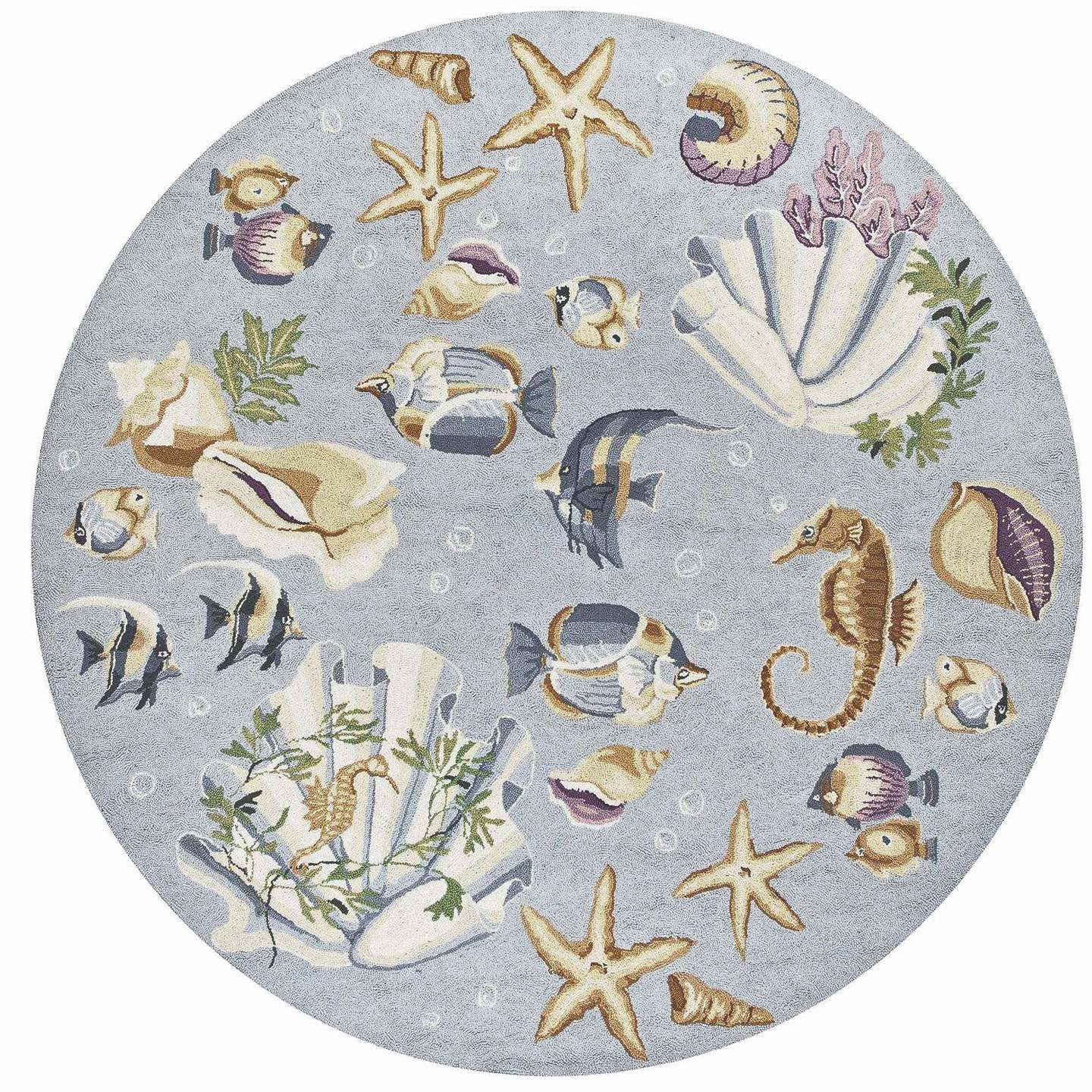 Tropical Shores Round Carpet