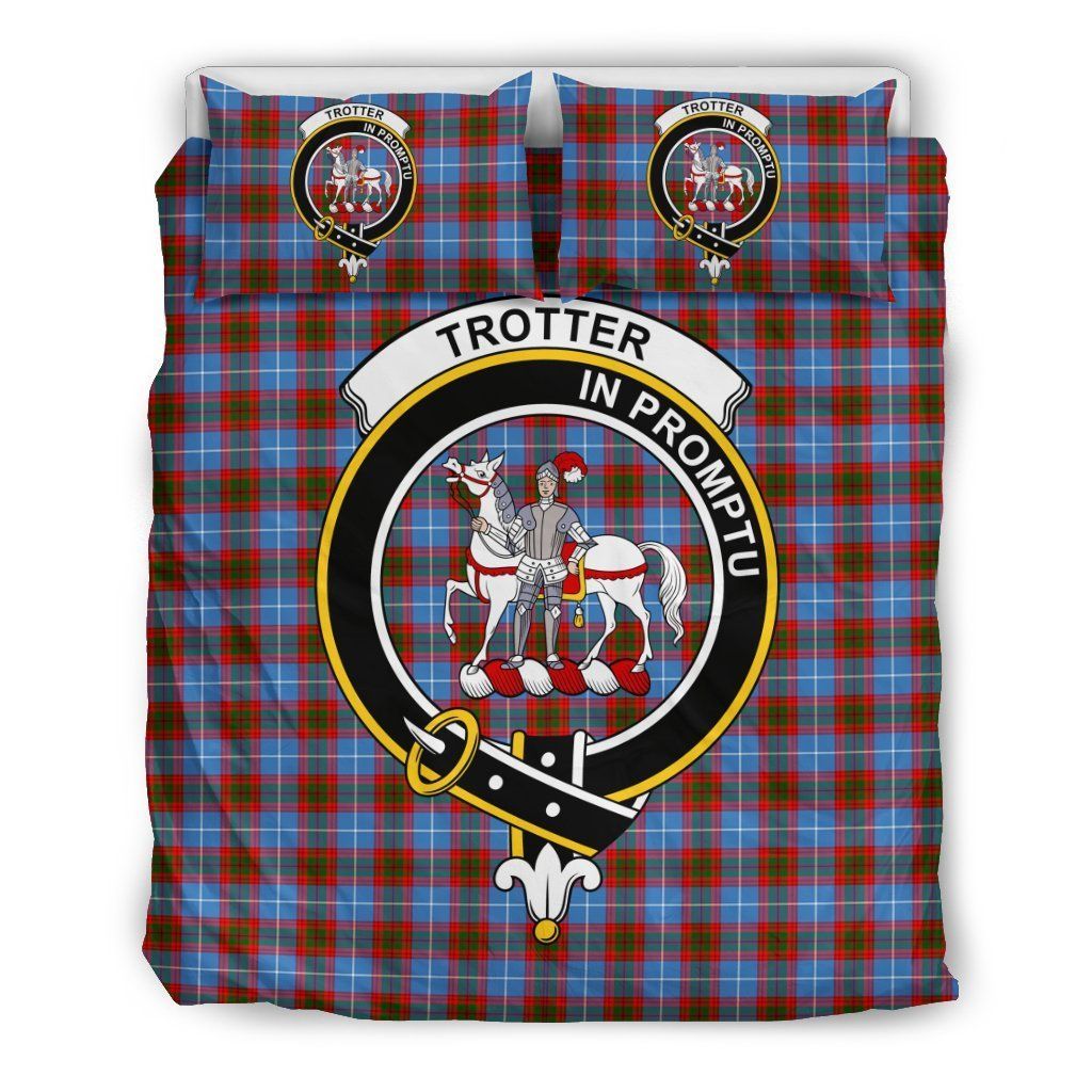Trotter Clan Badge Tartan Bedding Set