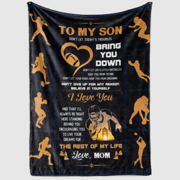 Troubles Football Sherpa Fleece Blanket