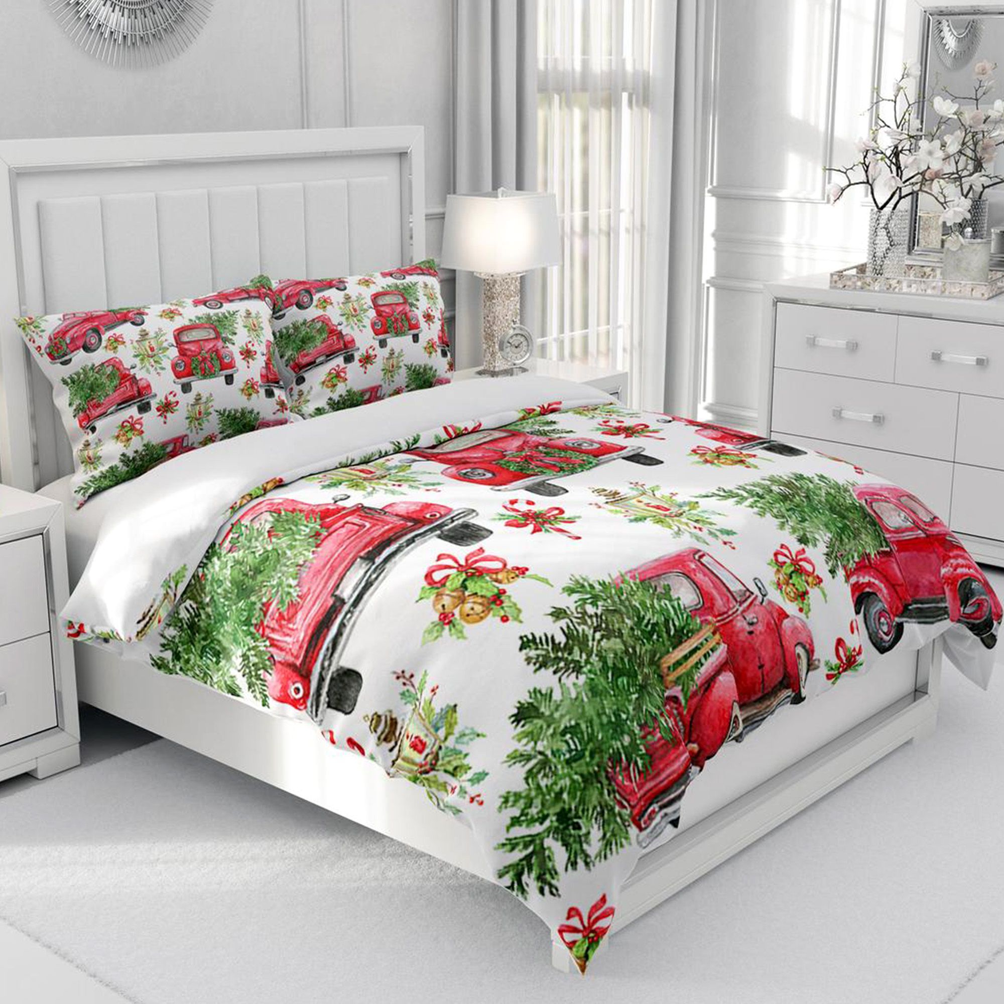 Truck Christmas Bedding Set