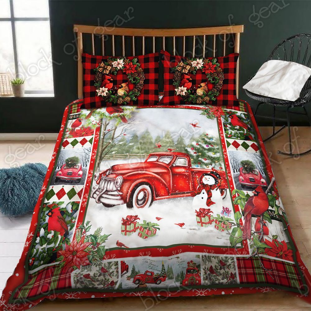 Truck Christmas Bedding Set