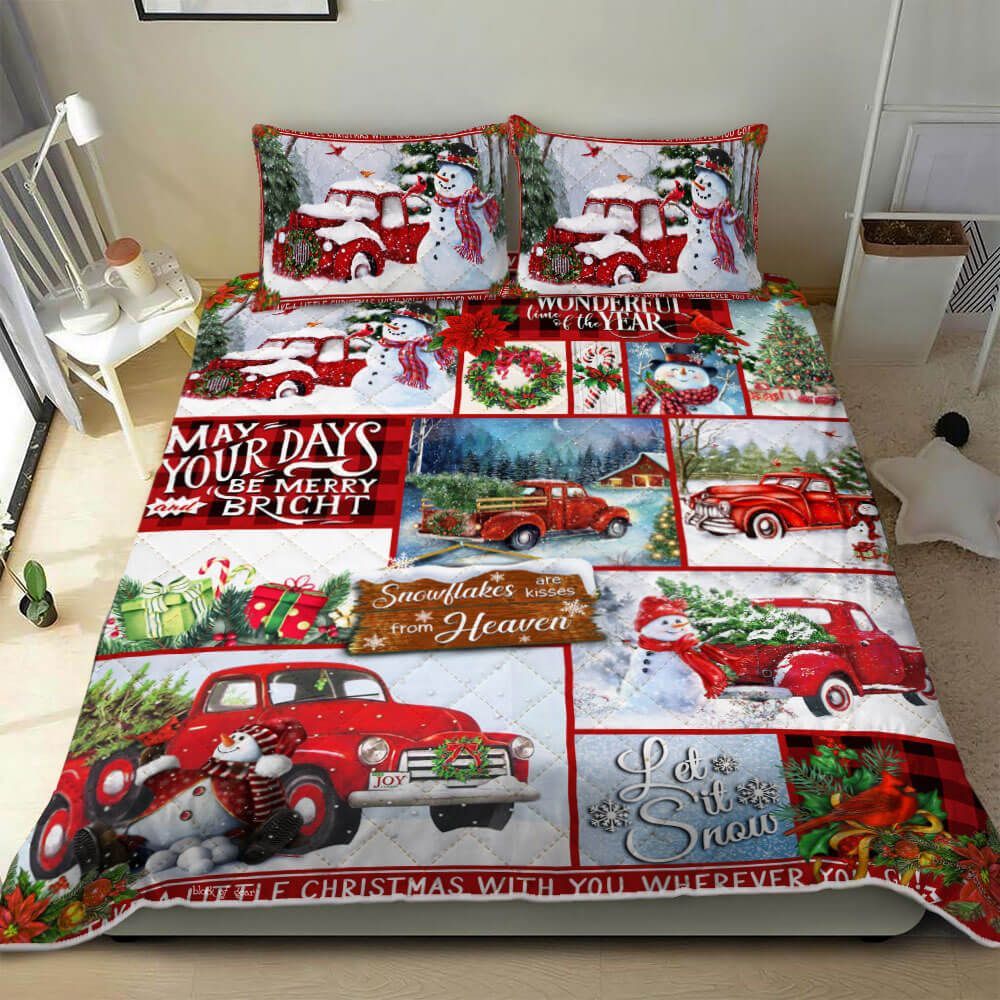 Truck Christmas Bedding Set
