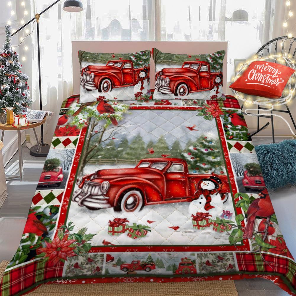 Truck Christmas Bedding Set