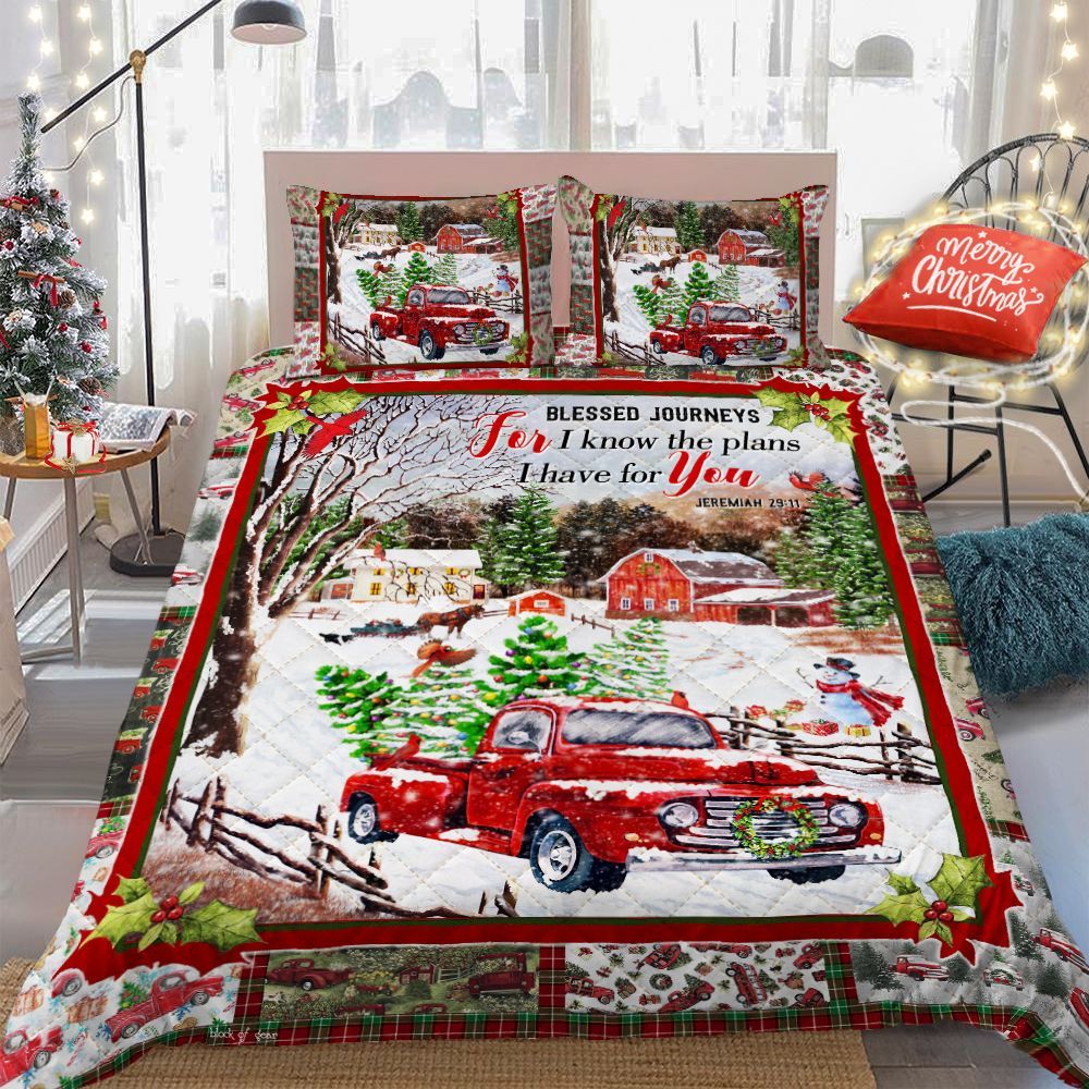 Truck Christmas Bedding Set