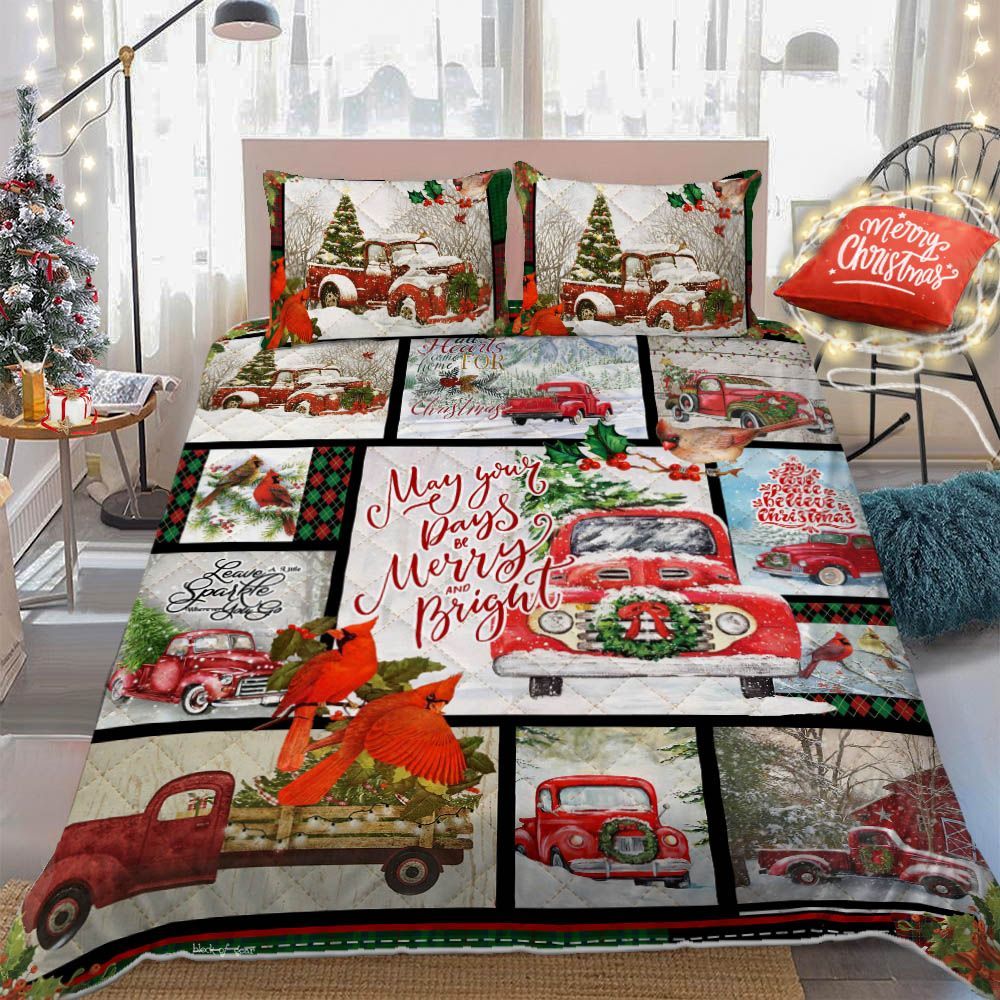 Truck Christmas Bedding Set