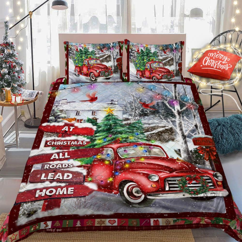 Truck Christmas Bedding Set