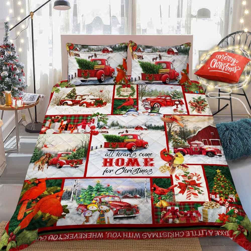 Truck Christmas Bedding Set