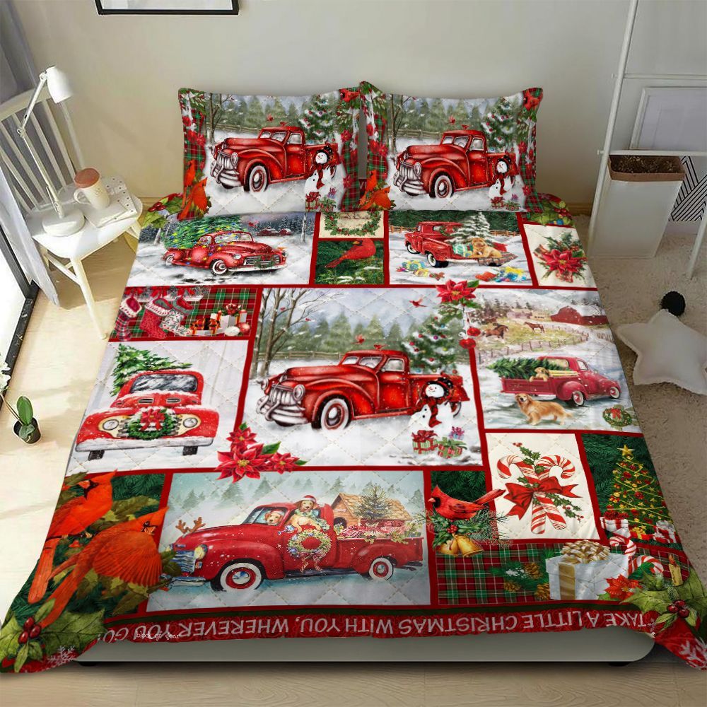 Truck Christmas Bedding Set