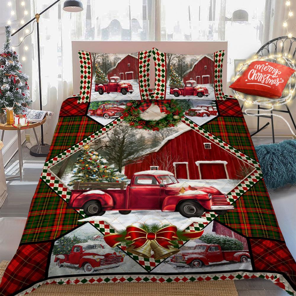 Truck Christmas Bedding Set