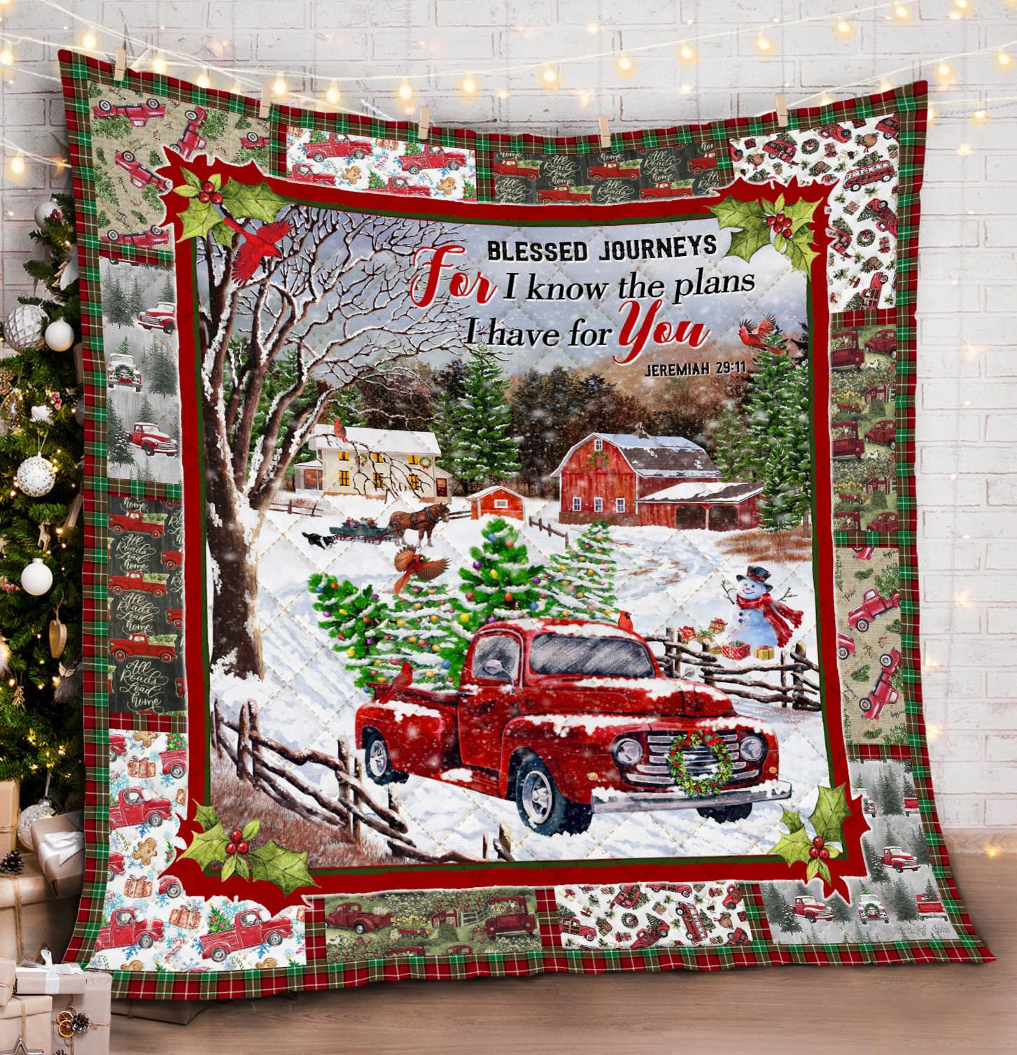 Truck Christmas DAC171197 Quilt Blanket