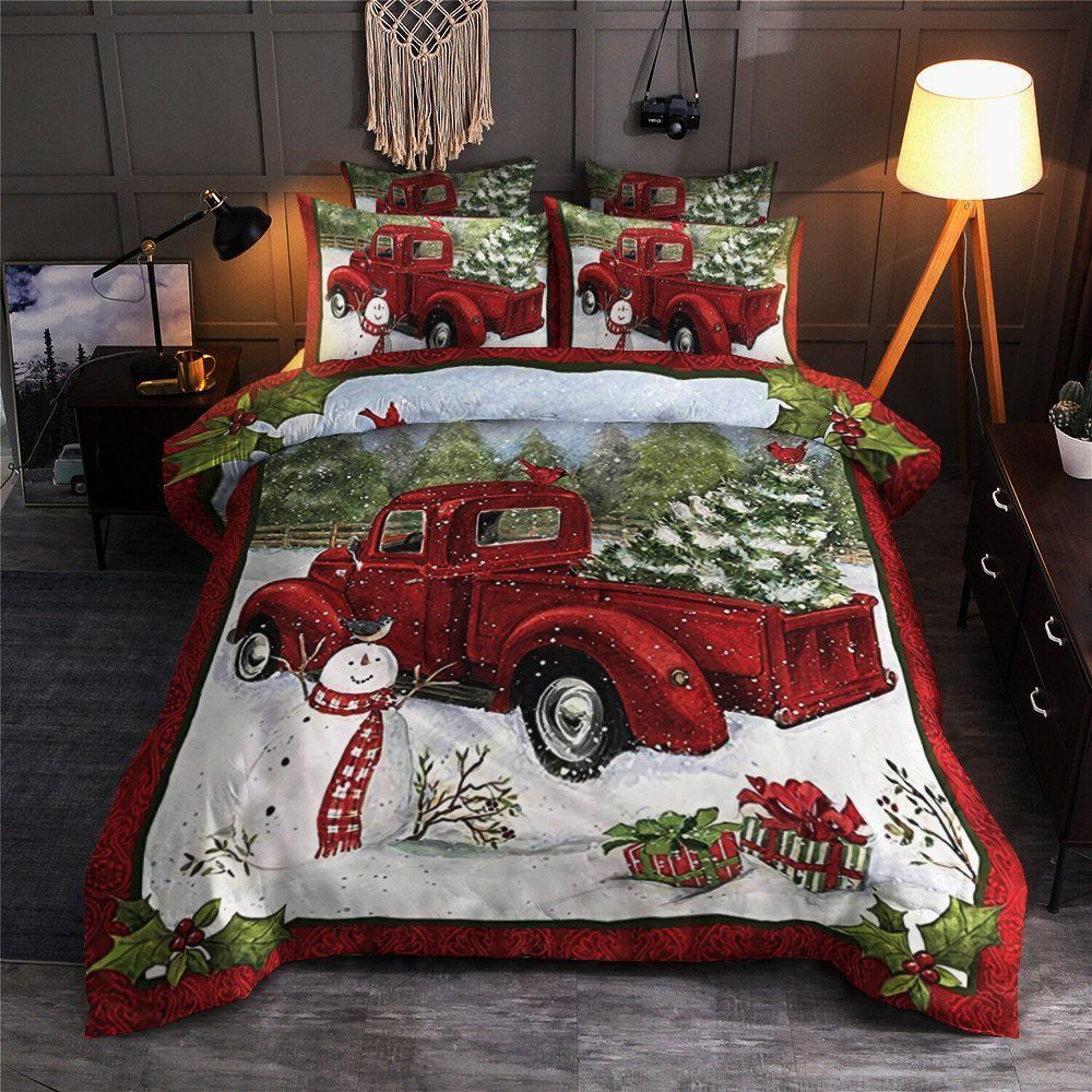 Truck Christmas Bedding Set