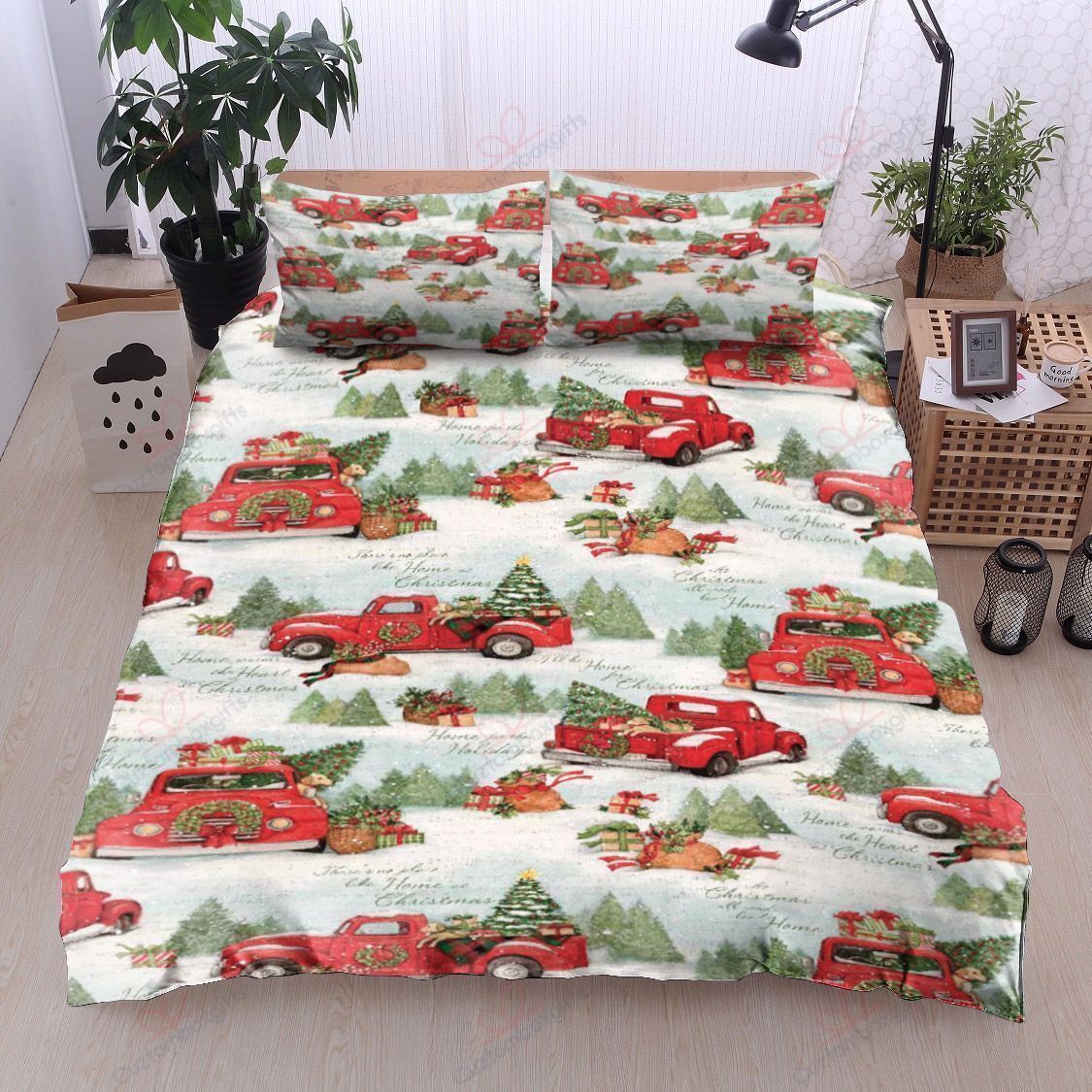 Truck Christmas Bedding Set