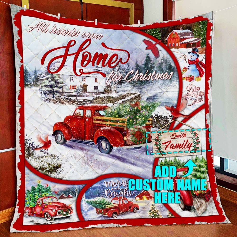 Truck Christmas Personalized DAC171101 Quilt Blanket