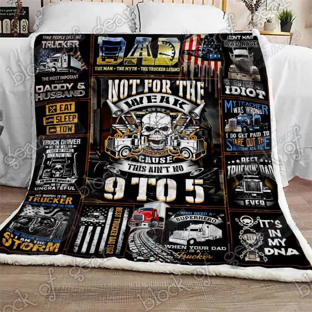 Truck Driver Fleece Blanket