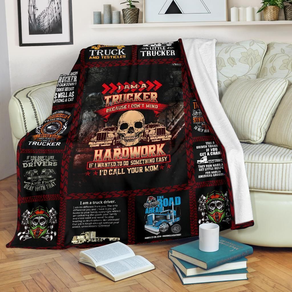 Truck Driver Ii Sherpa Fleece Blanket