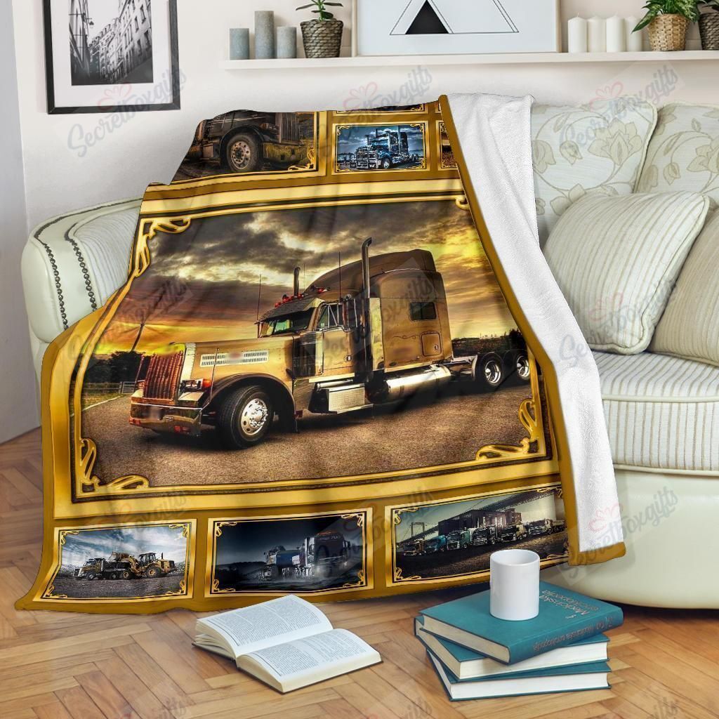 Truck Driver Iii Fleece Blanket