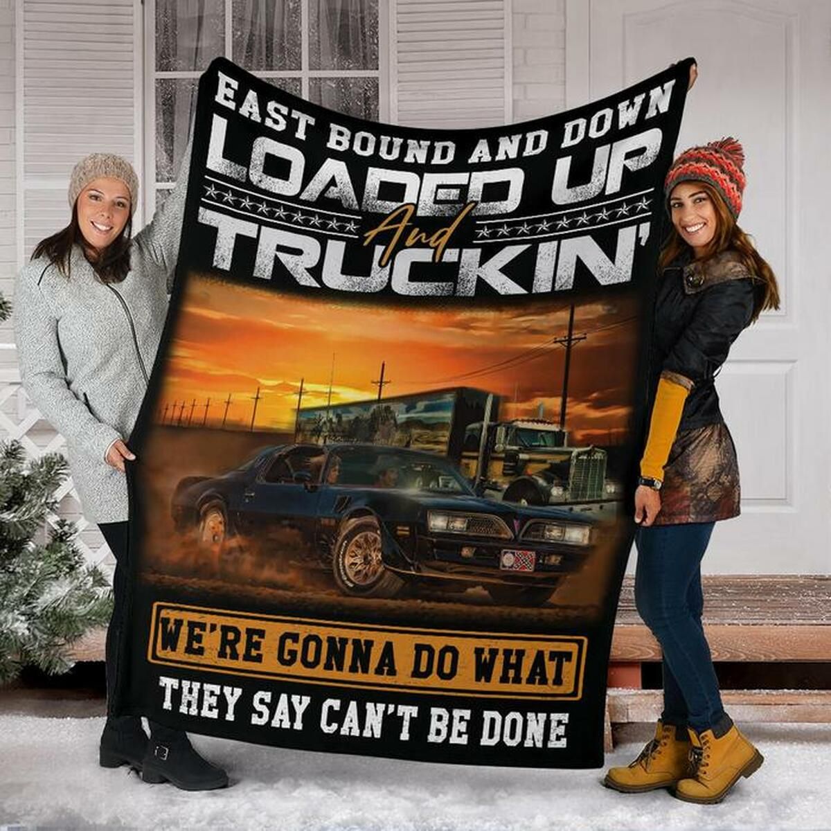 Truck Driver Fleece Blanket