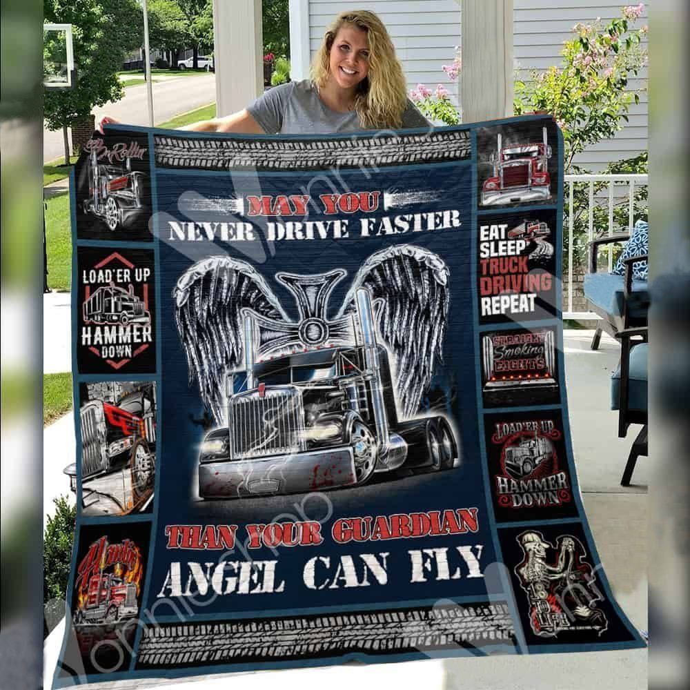 Truck Sherpa Fleece Blanket